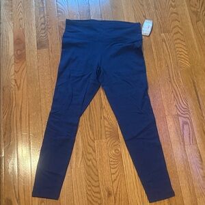 Navy Blue High-Waisted Leggings